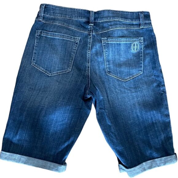 Hot in Hollywood Distressed Destroyed Denim Jean Shorts, Size 10 - Picture 2 of 5